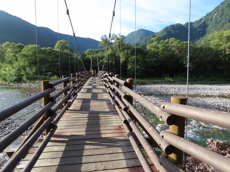 蝶ヶ岳、上高地右岸歩道