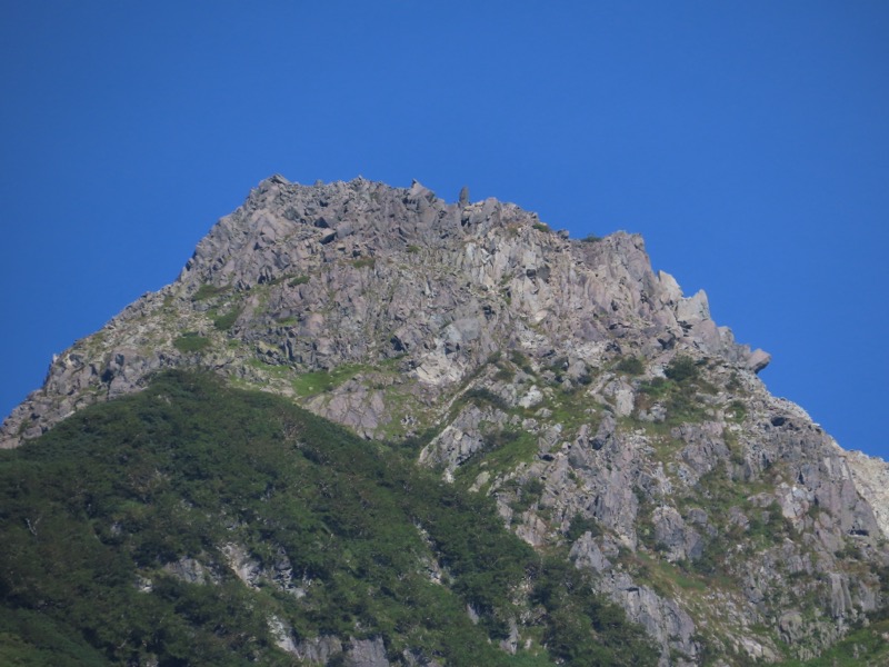 蝶ヶ岳、上高地右岸歩道