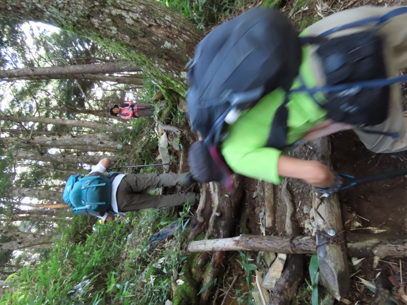 蝶ヶ岳、上高地右岸歩道