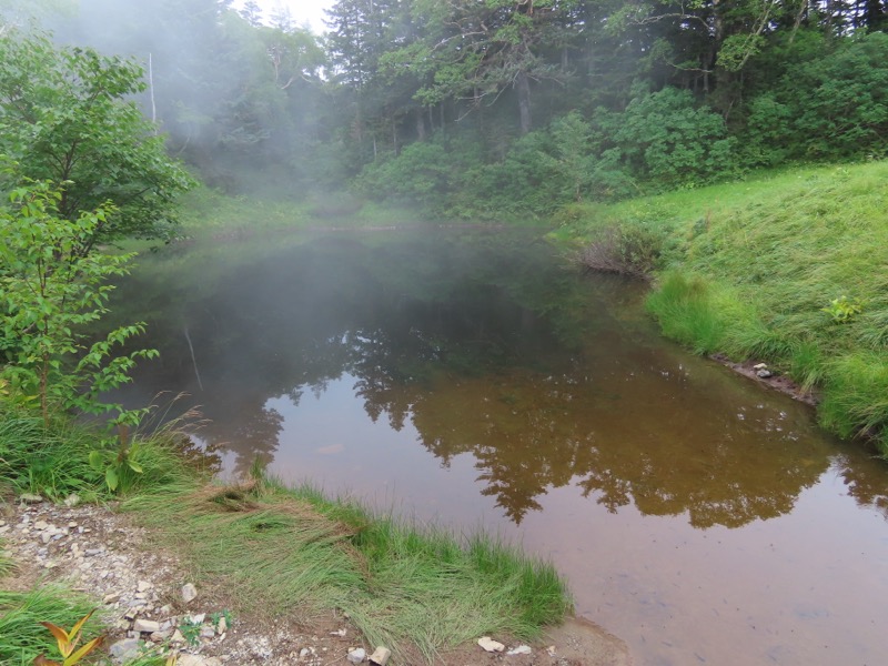 蝶ヶ岳、上高地右岸歩道