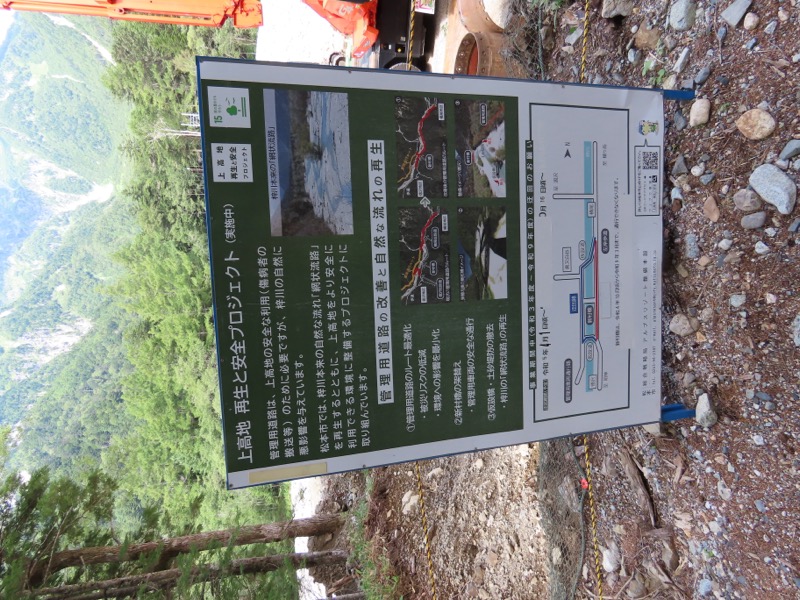 蝶ヶ岳、上高地右岸歩道