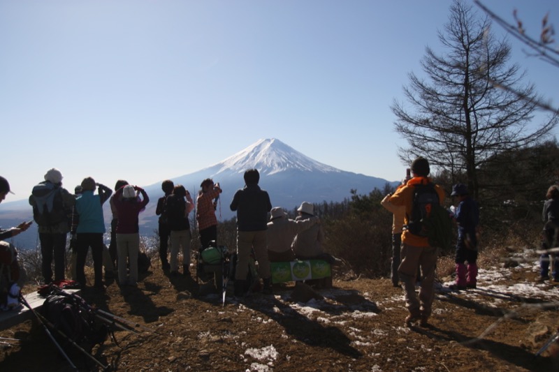 「三ッ峠山」の富士山