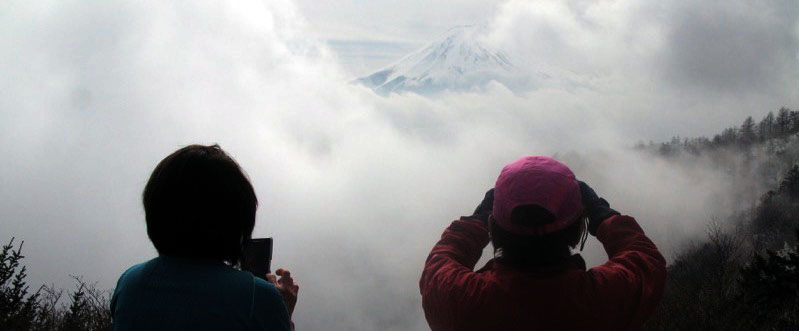 「三ッ峠山」の富士山