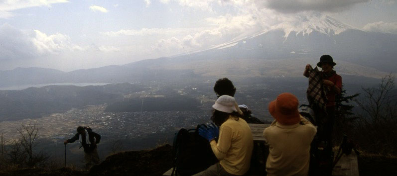 「杓子山」の富士山