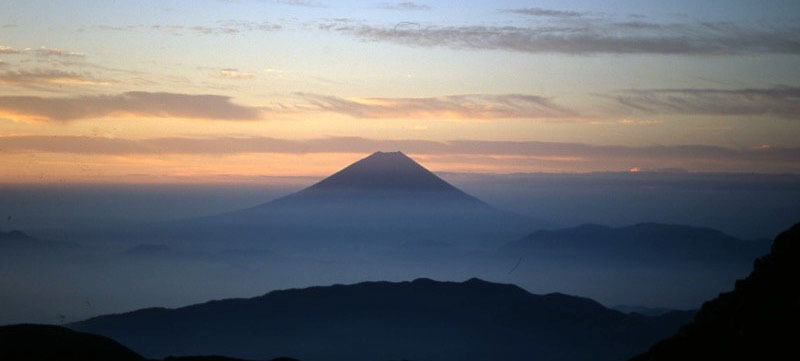 「北岳〜塩見岳」の富士山