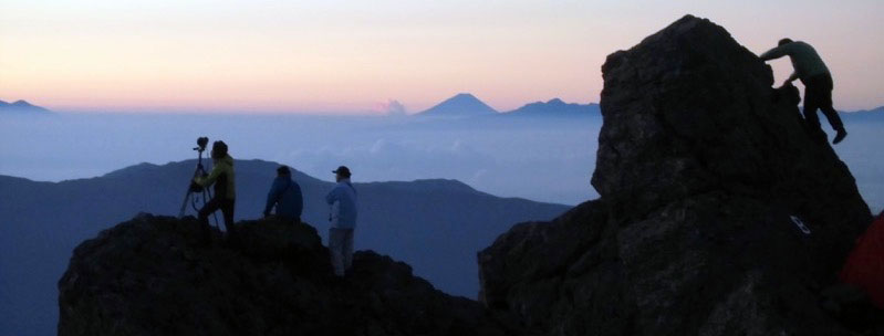 「槍ヶ岳」の富士山