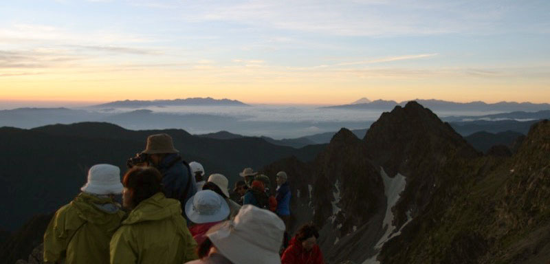 「穂高縦走」の富士山