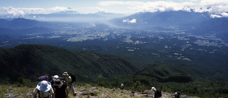 「編笠山」の富士山