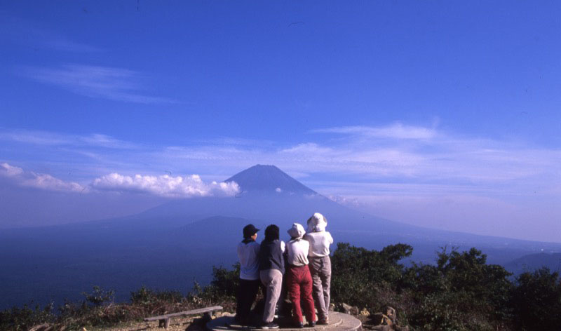 「パノラマ台」の富士山