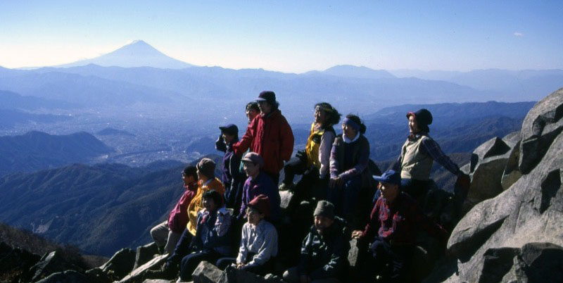 「乾徳山」の富士山