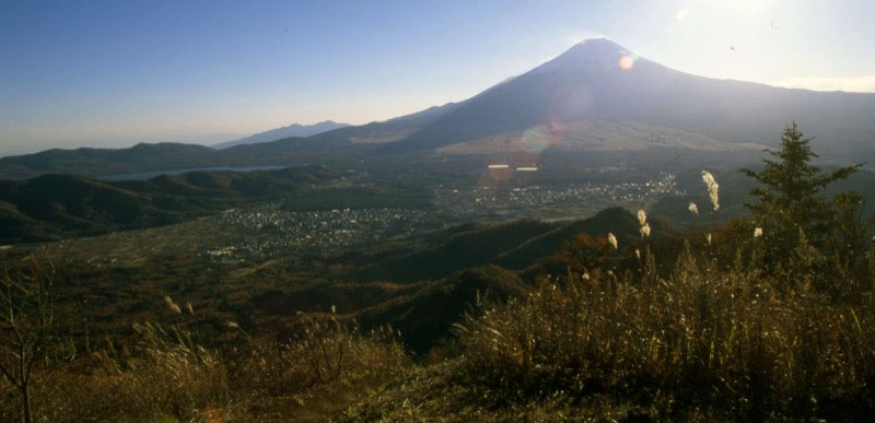 「杓子山」の富士山