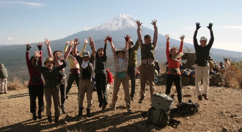 「パノラマ台」の富士山