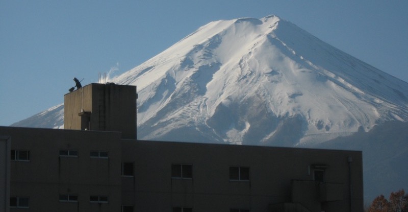 「パノラマ台」の富士山