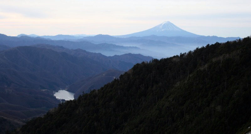 「甲武信ヶ岳」の富士山