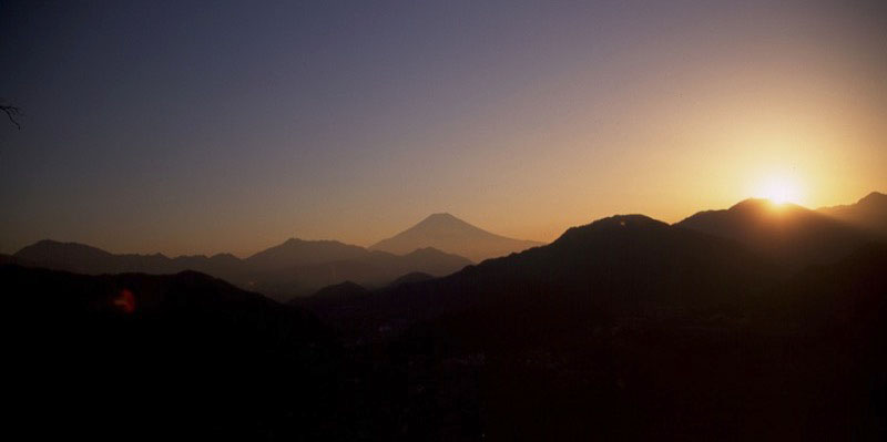 「岩殿山」の富士山
