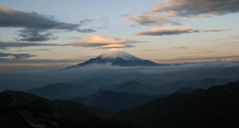 「塔ノ岳」の富士山