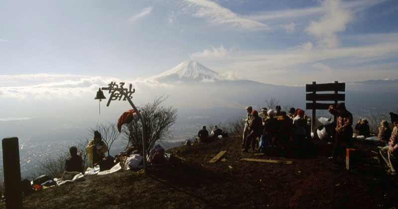 「杓子山」の富士山