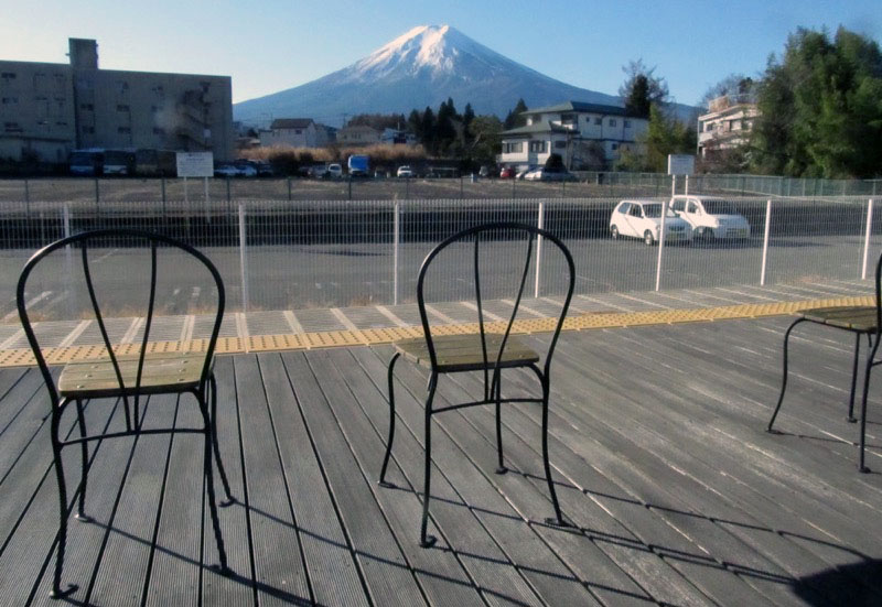 「杓子山」の富士山