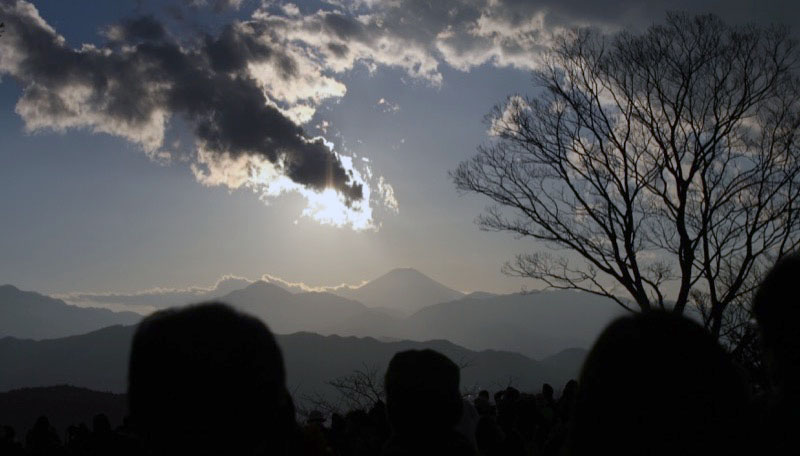 「高尾山」の富士山