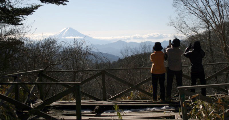 「大菩薩嶺」の富士山