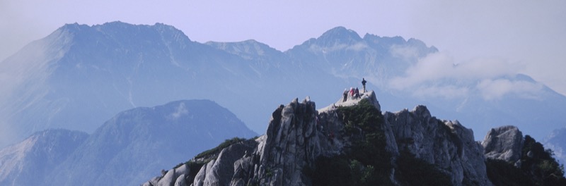 燕岳からの立山〜剱岳